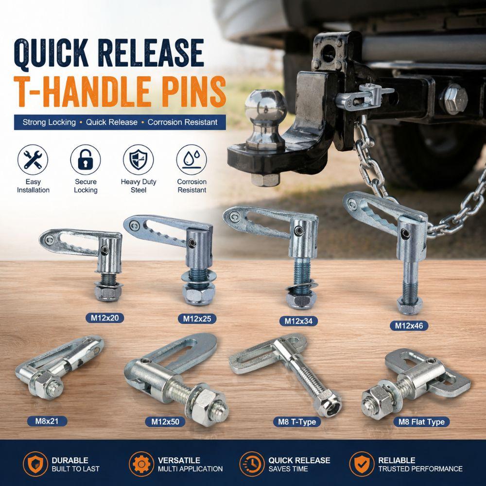 Universal Trailer Locking Pin Anti-Theft Anti-Luce Drop Catch Truck Locking Fastener  Cargo Trailer