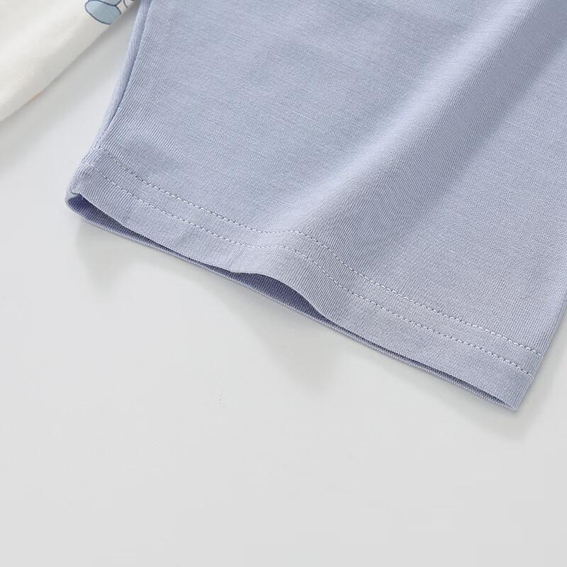 Hongdou Boys' Summer Seven-Sleeve Pajama Set
