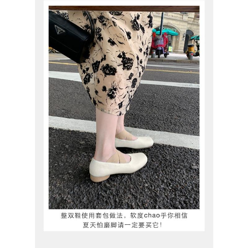 

Версия из овчины~ Балетки с квадратным носком для женской верхней одежды, с перекрещенными ремешками, с носком-пятачком, с мелким вырезом, в стиле ретро, на плоской подошве, на толстом каблуке, одинарные туфли 40