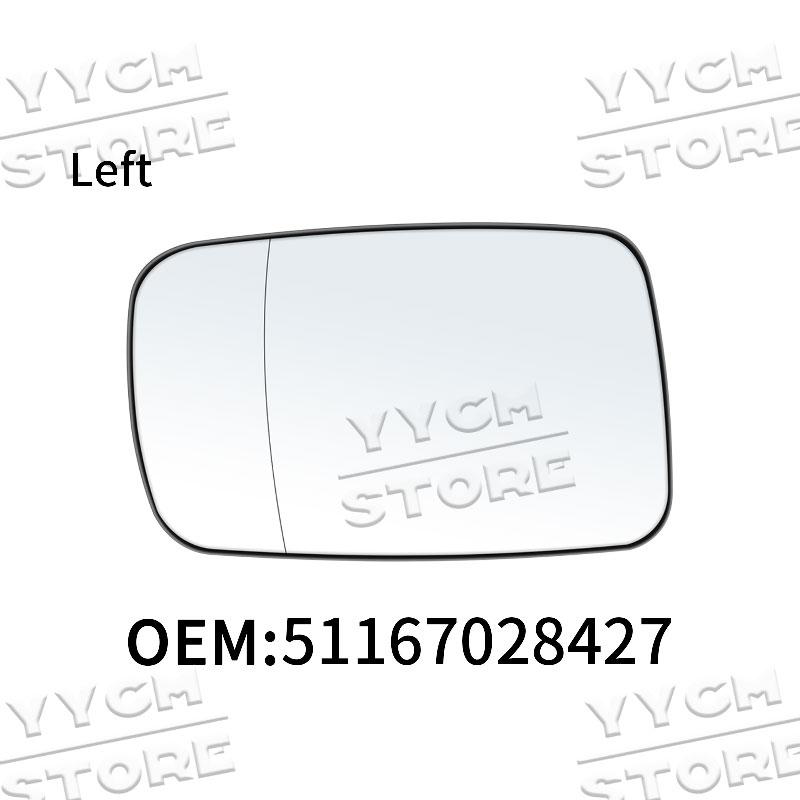 Auto Weitwinkel Rückspiegelglas Beheizbar Links Rechts 51167028427 51167028428 Für 7er Reihe E46 E65 E66 E67 2000-2008