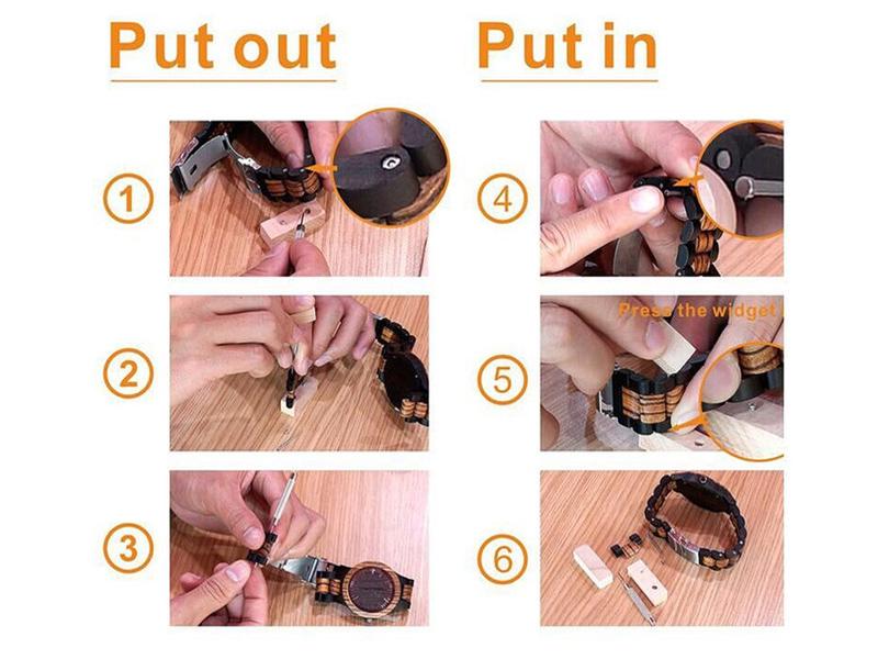 SCIONE Luxury Wood Watch Men Analog Quartz Date Waterproof Handmade Wooden Watches Male Wristwatches