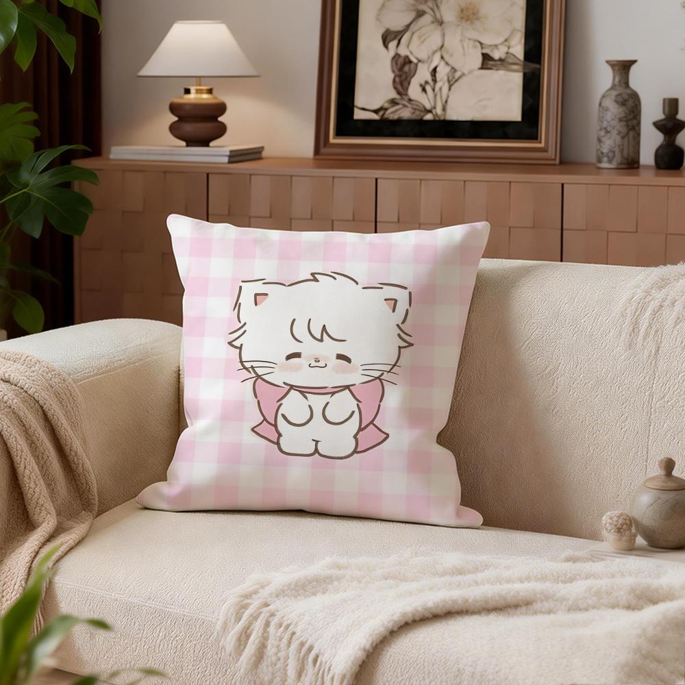 Cute Mikko Cushion Cover Cushion Cover Set 4Pcs 50X50 45X45 40X40 Pillowcase Decorative Sofa Home Decor