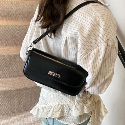 Retro Achseltasche Damen, einfache koreanische Mode multifunktionale kleine quadratische Umhängetasche, Crossbody-Tasche
