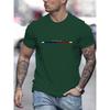 Herren 100% Baumwolle Kurzarm T-Shirt Top Lockeres T-Shirt 69857