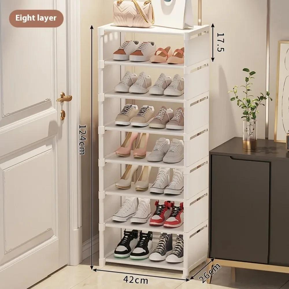 Double Row Shoe Rack Household Multi-layer Storage Rack Multifunctional and Simple Shoe Rack Dustproof and Storage Shoe Rack