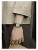Rscy Retro Women's Genuine Leather Small Square Dial Quartz Watch – Light Luxury and High-End Niche Design