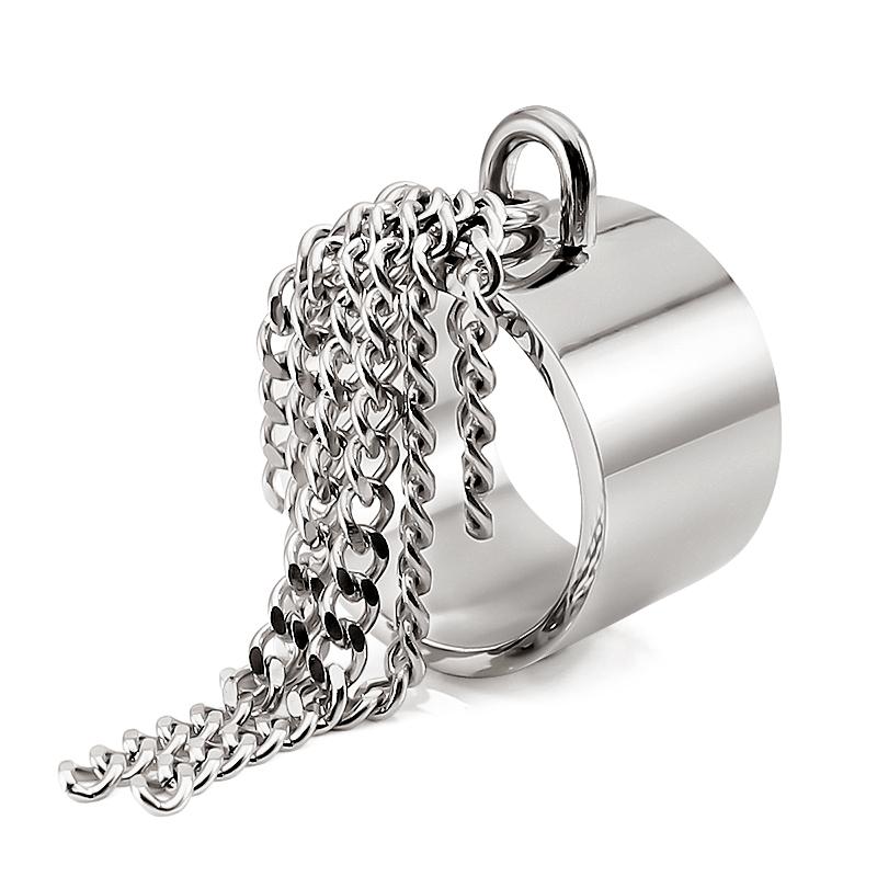 Anelli Charm Catena Cubana Striscia Carini per Donne Anelli Gioielli Amicizia Personalità Personalizzati Punk Knuckle Anelli Midi Festa Nuziale