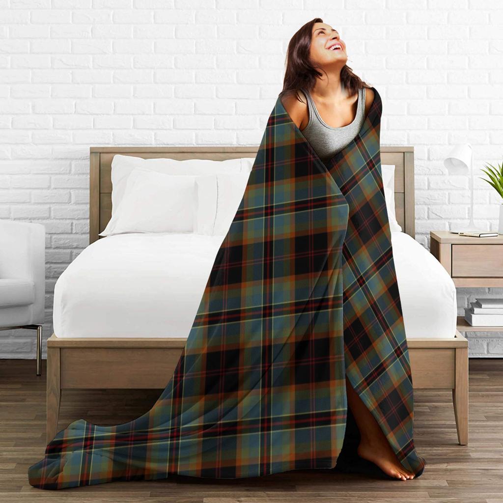 Yellow Tartan Blankets Warm Novelty Plush Bedding Throws For Boy Girl Couch Chair Flannel Bedspread Bed Cover