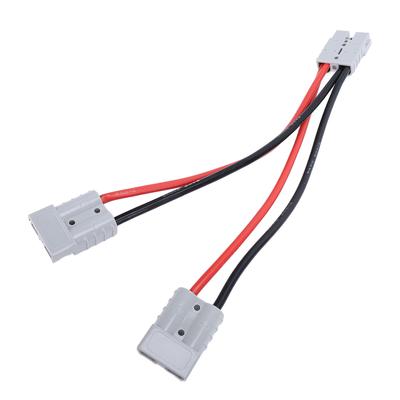 Batterie-Adapterkabel Schnellanschluss 50A Stecker 8AWG Draht Y-Verteiler Batterieverbindungskabel für Golfwagen Elektro