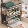 Multi-functional Kitchen Dish Drying & Storage Rack