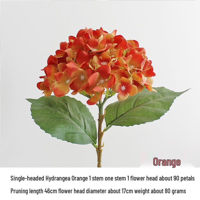 

Шелковые цветы гортензии - Декоративные искусственные украшения для свадеб, Доступны в 24 цветах