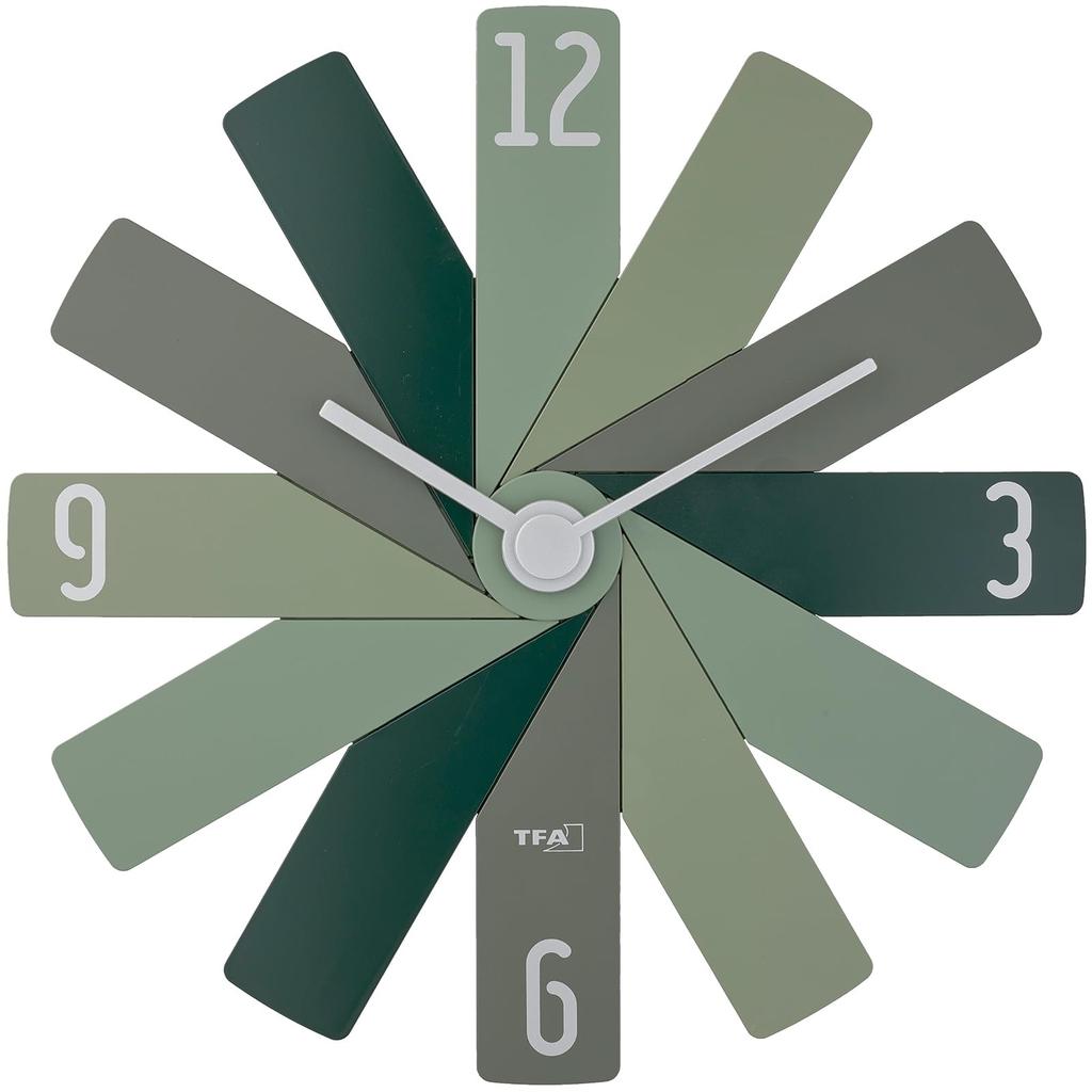 Noah Precision Wall Stylish and Interior Designer Assembly Approximately 40cm H x 40cm CLOCK IN THE BOX Clock, Cute, Design, Required, W, Green,