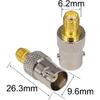 Boobrie 2-Pack BNC Female To SMA Female Coax Connector BNC To SMA RF Coaxial Adapter Female To Female Antenna Cable Connector for SDR Ham Radio
