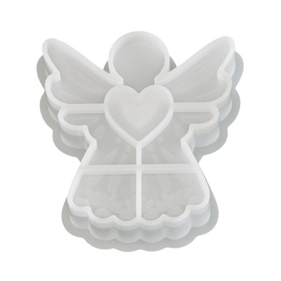 Forma Anioła Elastyczna Nieprzywierająca Kształt Anioła Silikonowa Forma na Świece Kostki Lodu Desery Wyrób Mydła Forma do Pieczenia DIY Świece Zapachowe Ozdoba z Żywicy