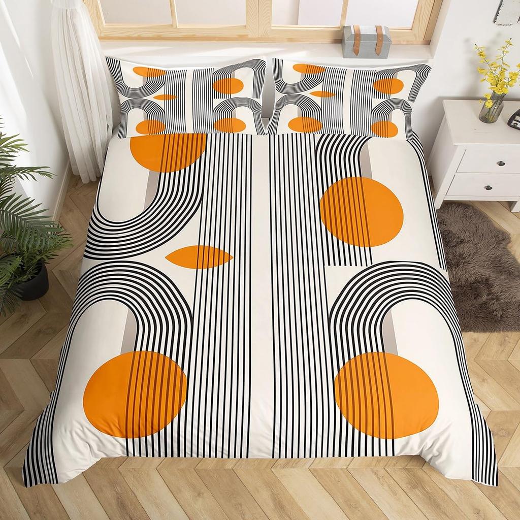 Palm Leaf Duvet Cover Twin Queen Nature Theme Tropical Leaves Bedding Set Boys Girls Boho Exotic Bohemian Style Comforter Cover