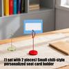 2Pcs Pepper Shape Metal Note Memo Holder Place Card Holder Photo Display Stand For Table Decoration Festival Celebration