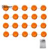 Holiday Gift for Housewarming Artificial Marigold Flower String Lights, 20/40 LED Cempasuchil Garland Flashing Wreath Indian Weddings Lights