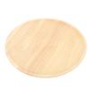 Round Wood Dish Multifunctional Fruit Serving Plate Handmade Decorative Tray for Dessert Coffee