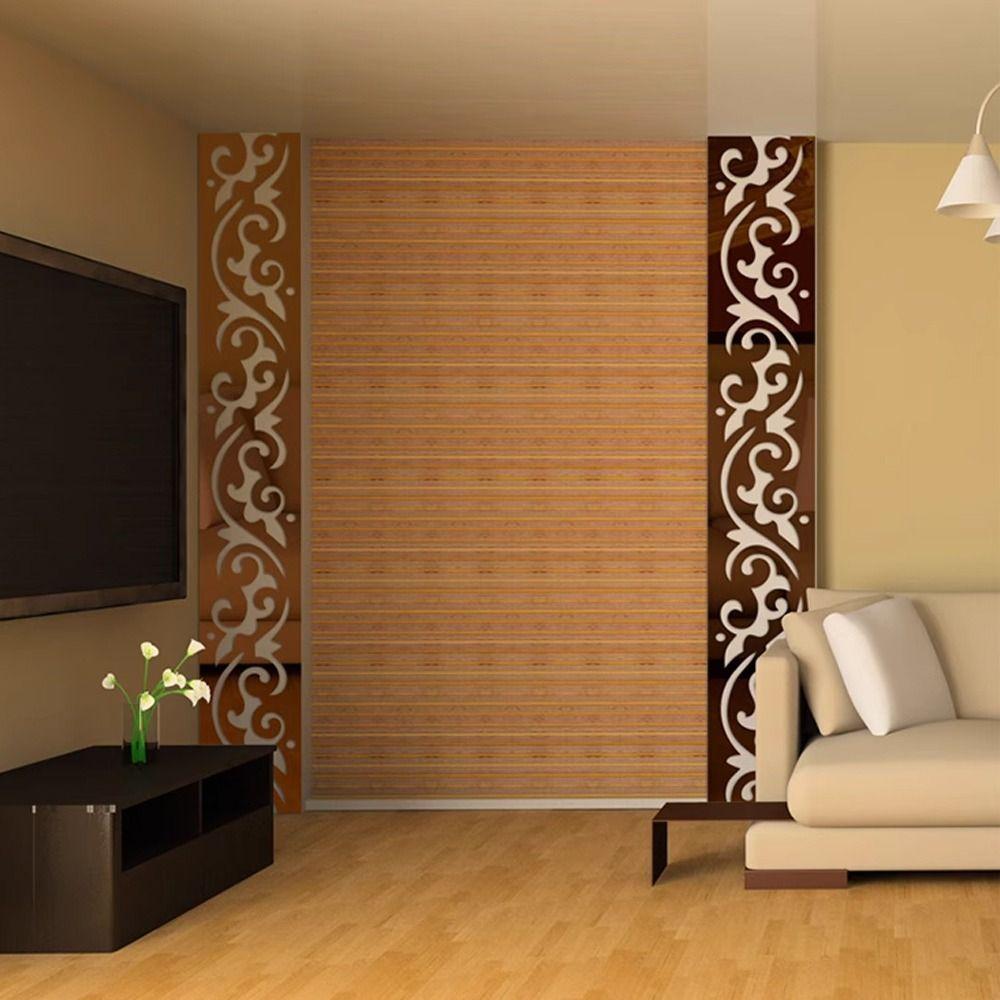 Acrylic Material Acrylic Wall Stickers 3D Design 3D Mirror Wall Stickers  Room Decor