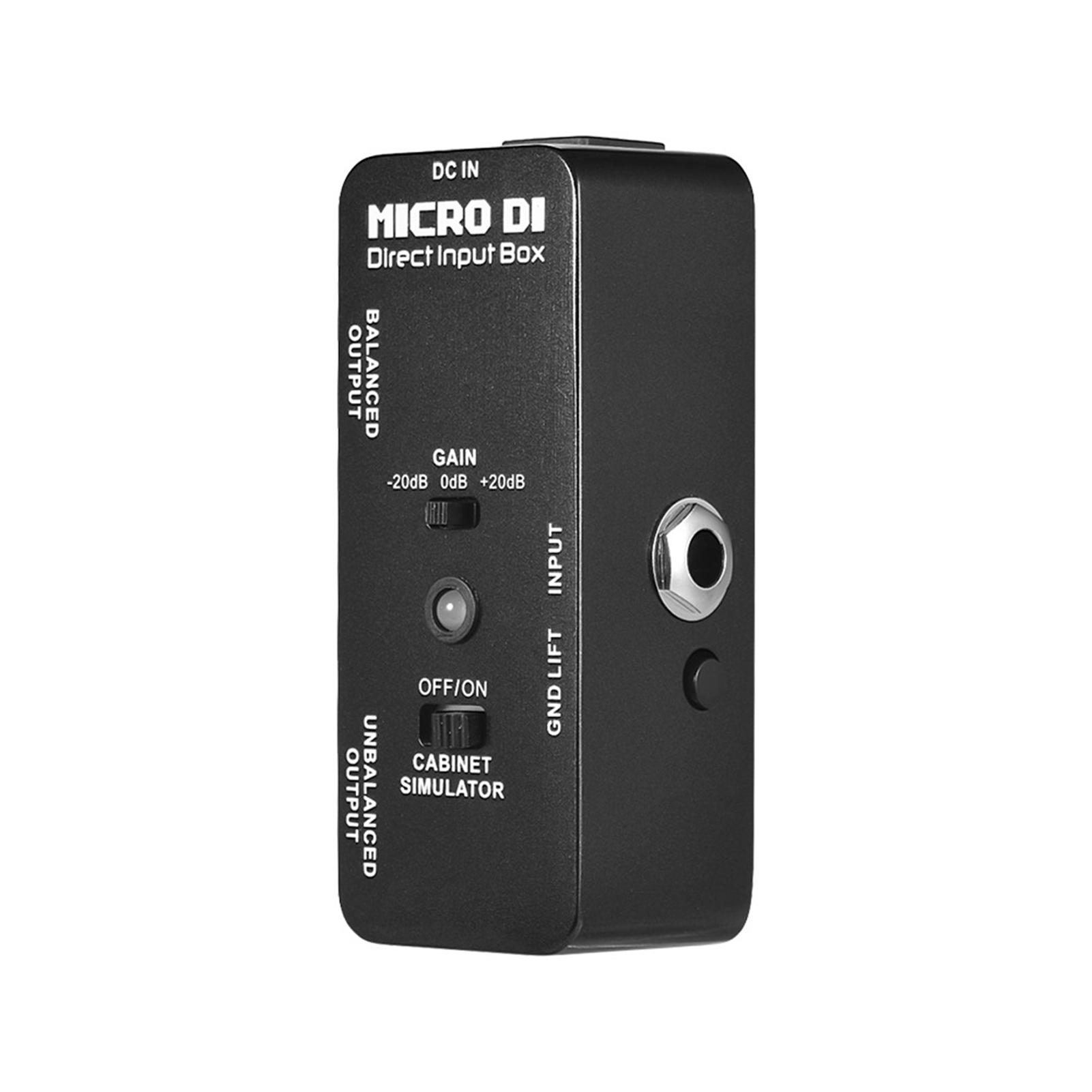 

MOOER MICRO DI Cabinet Simulator DI Box Direct Input Box Pedal Full Metal Shell чёрный