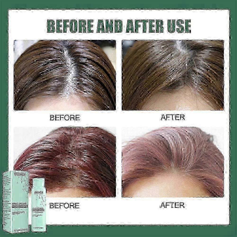 Dry hair spray2Pcs Professional Oil Control No-wash Hair Fluffy Spray Lazy Hair