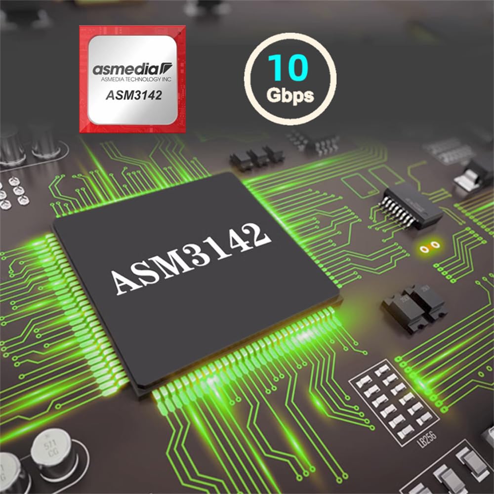 NFHK 10Gbps Dual USB Frontplattenbuchse zu NVME NGFF Express Card Adapter für Motherboard Typ-E 3.1 M-Key