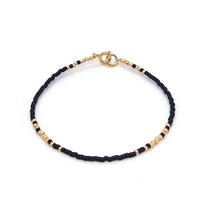 INS Niche Fashion Retro Style Miyuki Bead Woven Handmade Beaded Extremely Fine Girl Twin Small Bracelet Female