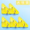 30Pcs Transparent Triangle Corner Clips Plastic Colored Paper Clamps For Office School Test Document Organizing File Fixed Clips
