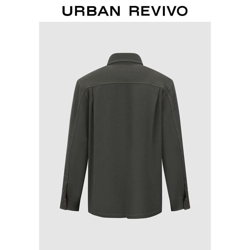 UR Men's Fashion Lapel Loose Button-Down Shirt