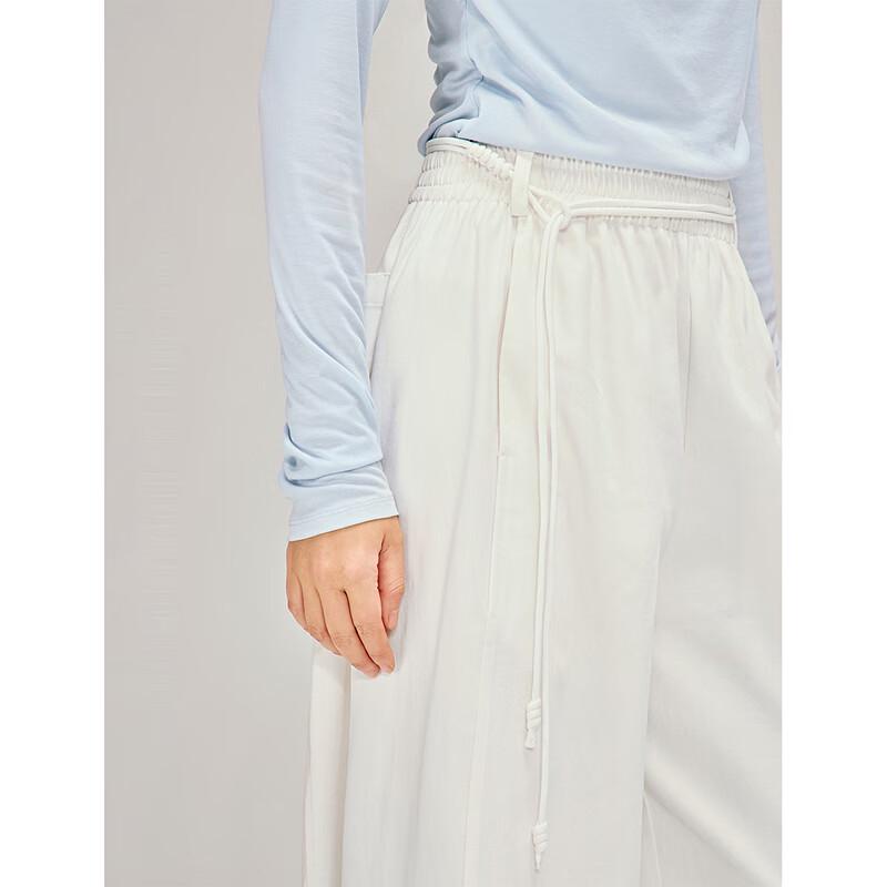 INMAN Women's Relaxed Fit Drawstring Curved Long Pants