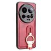 For  15 Ultra Case Fashion Ring WristStrap Leather Phone Holder Case For  15 Ultra Drop-Resistant Cover