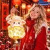 Ancient Chinese Style DIY Handheld Sheep Lantern Cartoon Portable Sheep Glowing Lantern  Kids Craft