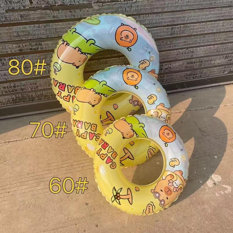 Thickened Capybara Cartoon Kids Swim Ring