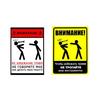 Professional Reflective How To Do My Job Notice Sticker  Weatherproof Worksite Sticker Simple Application for Extended