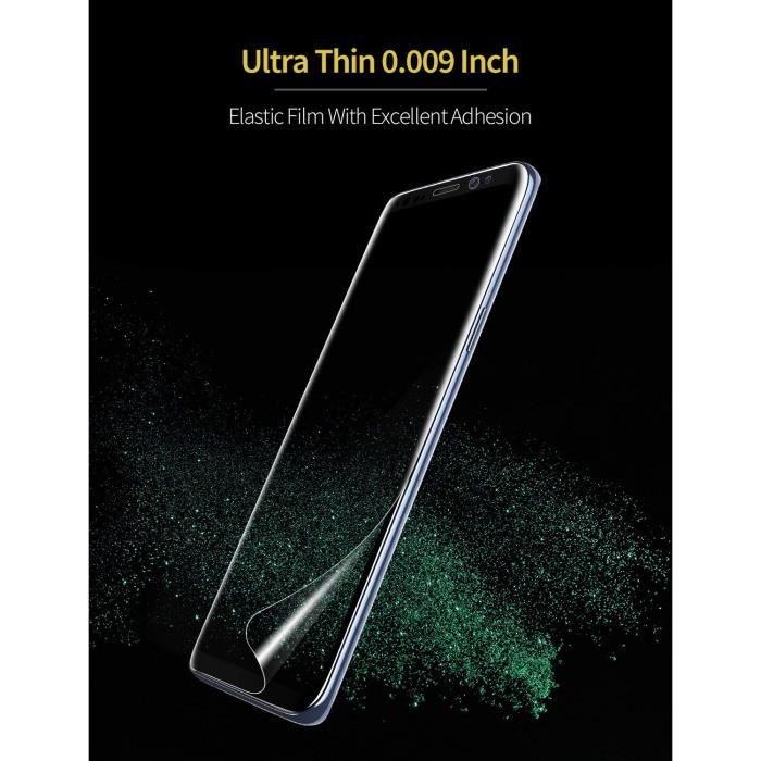 Samsung Galaxy S9 Plus Film Protection écran (Pack de 2),Protecteur d'écran en TPU Souple,2 écran pour Samsung Galaxy S9 Plus (2018)