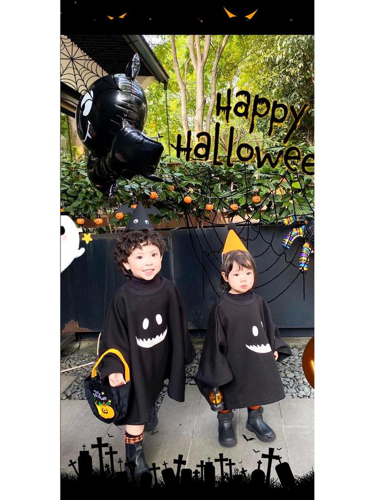 Junran Halloween Kinder Geisterkostüm Umhang und Cape für Jungen und Mädchen