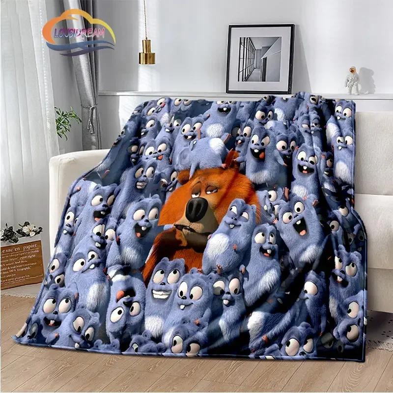 Animation Grizzy und die Lemminge Serie Flanelldecke Sofa Bett Nickerchen Kinderzimmer Dekorative Tagesdecke