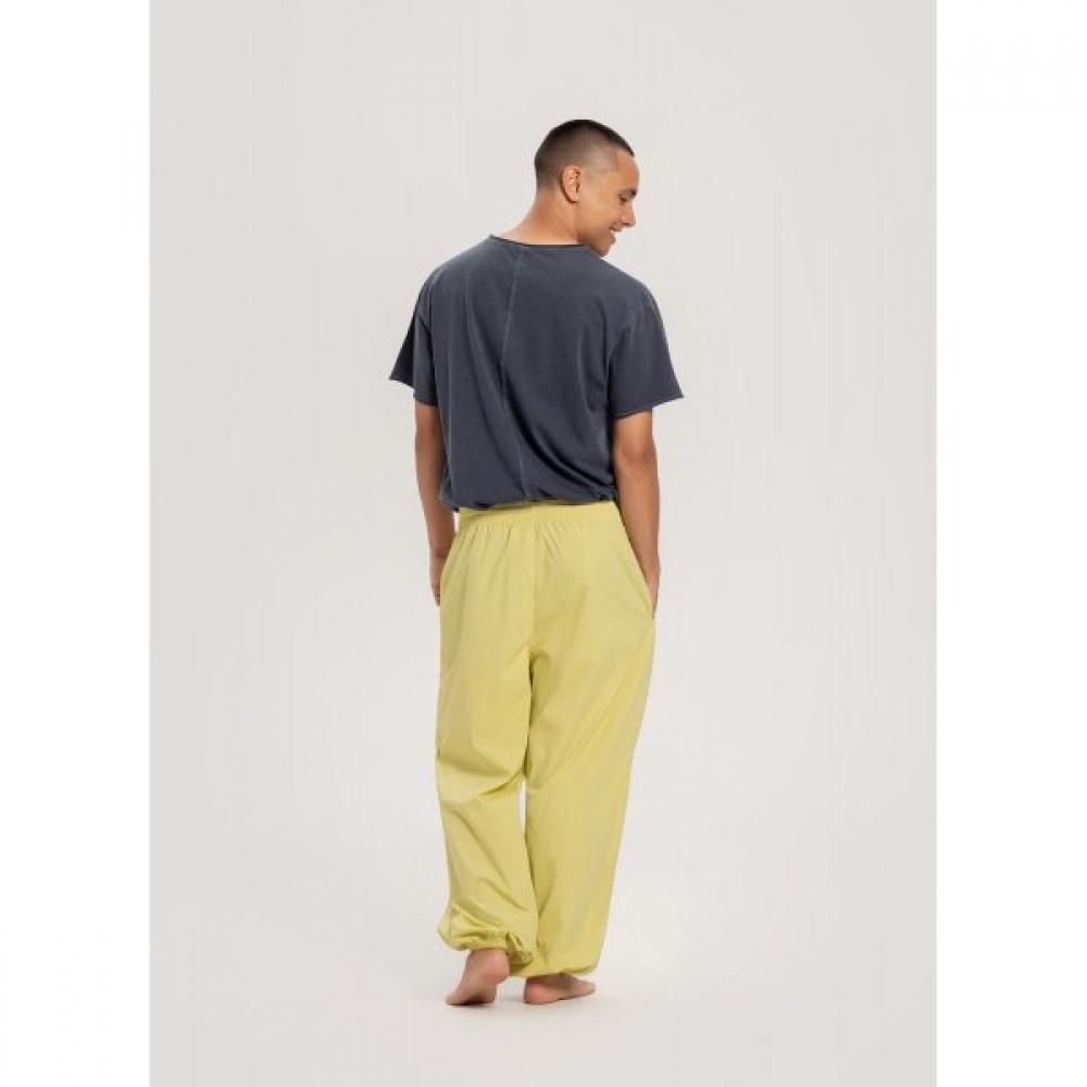 Budhi Mudra Diagonale Jogginghose  Gedämpftes Limettengrün  B61003apl44 G48