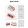 10pcs Universal Compact Wire Wiring Conductor Connector For Junction Box With Lever Connection Push-in Terminal Block 0.75-6mm2