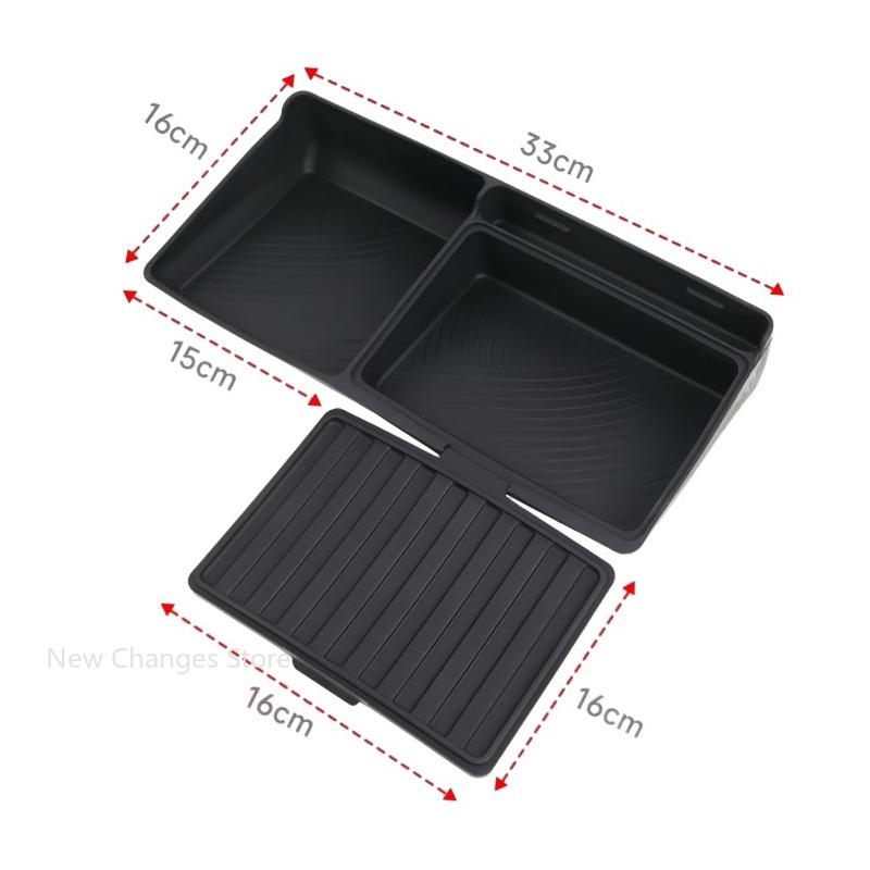 For Haval H9 2024-2026 Central Control Instrument Panel Silicone Storage Box Car Screen Rear Storage Box Interior Accessories