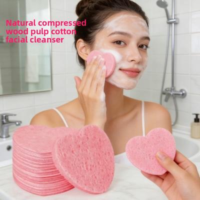 1/30Pcs Cellulose Face Sponges Compressed Facial Cleansing Massage Tools for Pore Exfoliation Makeup Removal High Spa Quality