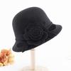 Retro Top Hat Women's Fashion British Woolen Hat Women's Autumn and Winter Felt Hat