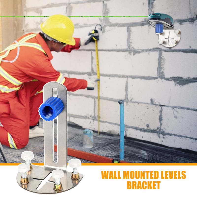 Levels Holder For Wall Stainless Steel Levels Mount Precision Adjustment Support Rack Power Tool Accessories For Professional