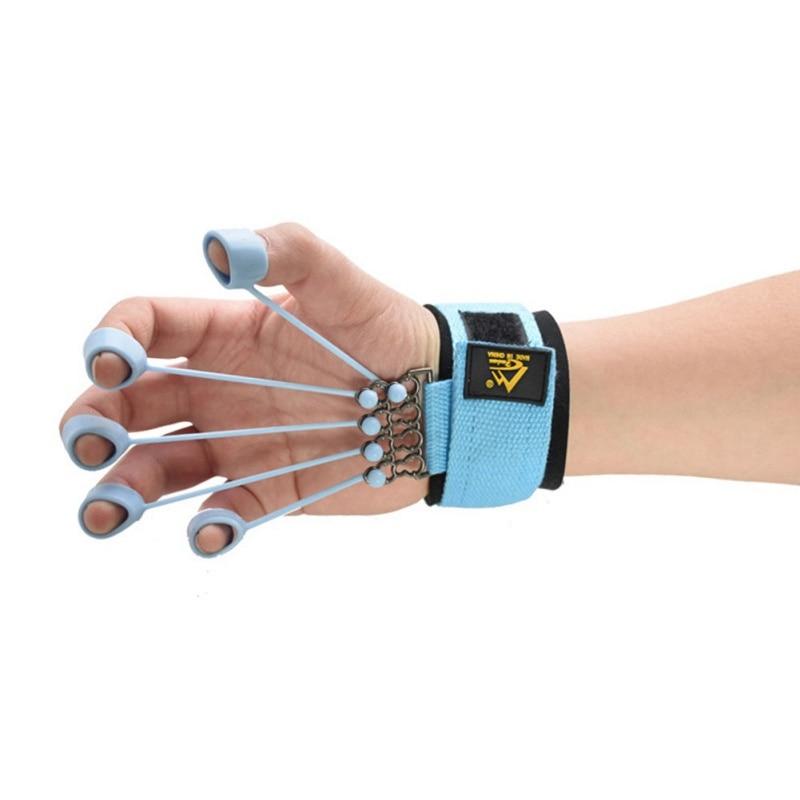 Pinza de mano expansor de dedo entrenador de dedo ejercitador de resistencia bandas Fitness dedo fuerza dispositivo de agarre entrenamiento de mano