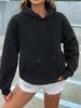 Plus Velvet Loose Hooded Women's Sweatshirt - Autumn/Winter Collection