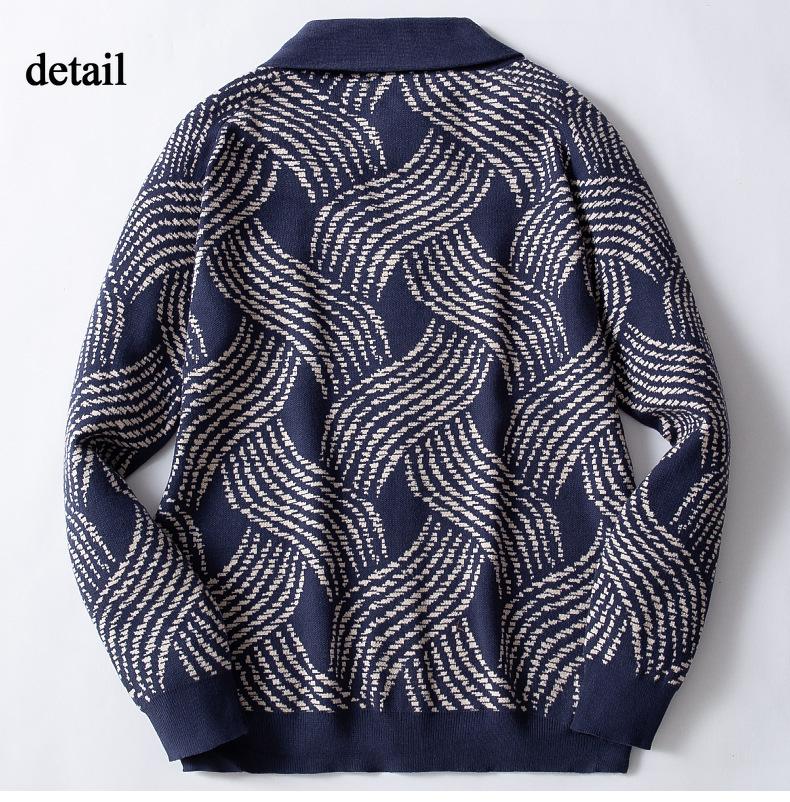 Vintage Cardigans for Men Shawl Collar Knit Cardigan Sweaters Button Down Knit Sweater Casual Long Sleeve Cardigan Men's Spring Fall Knitted Jacket