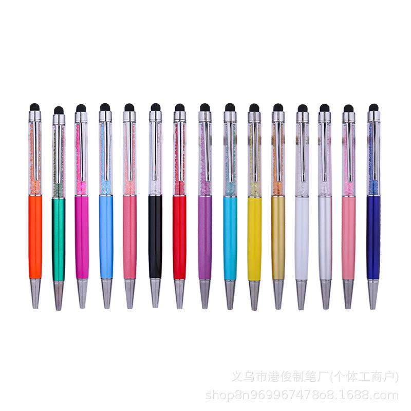 Crystal Diamond Twist Ballpoint Pen with Capacitive Touch Screen Function