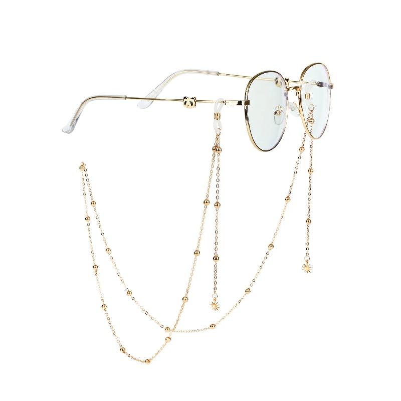 Mode Schleife Sonnenbrille Maske Hängekette Böhmische Buchstaben Schmetterling Muschel Sterne Mond Brillenkette Lanyard Schmuck für Frauen