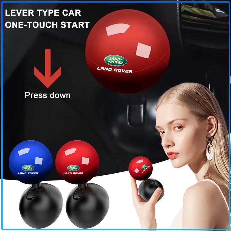 Car Logo Emblem Push Start Button Lever Creative Protective Cover For Land Rover Freelander 2 L2 L319 L462 LF Range Sport Evoque L322 Discovery 2 3 4