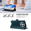 For Xiaomi Redmi Note 14 Pro 4G Leather Case 9 Card Slots Zipper Wallet Stand Phone Cover with Wrist Strap